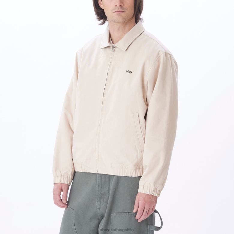 ropa 40VX830 hombres chaqueta leimert OBEY arcilla