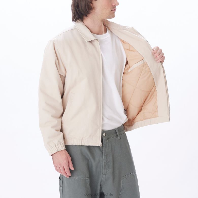 ropa 40VX830 hombres chaqueta leimert OBEY arcilla