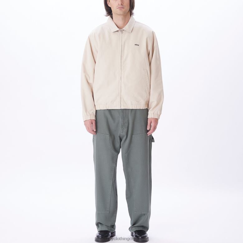 ropa 40VX830 hombres chaqueta leimert OBEY arcilla