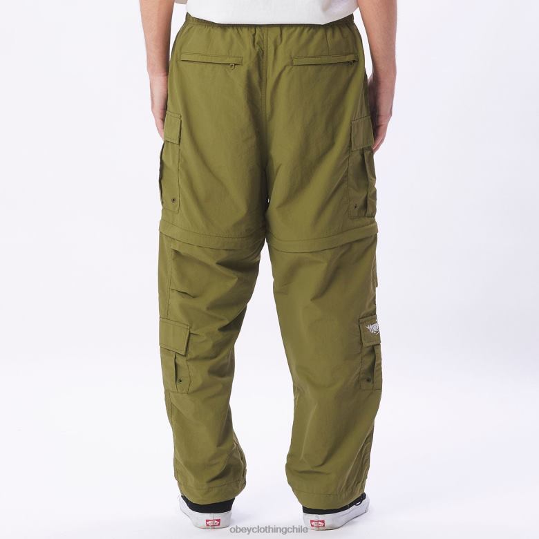 ropa 40VX910 hombres pantalón cargo rapture off OBEY campo verde
