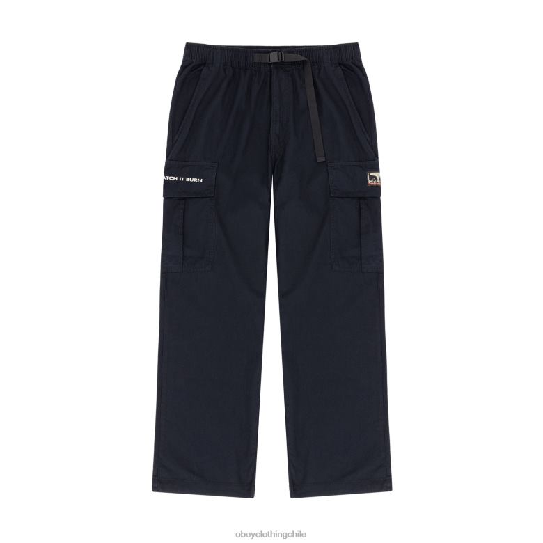 ropa 40VX911 hombres No solo mires cómo se quema. OBEY X NAPAPIJRI negro