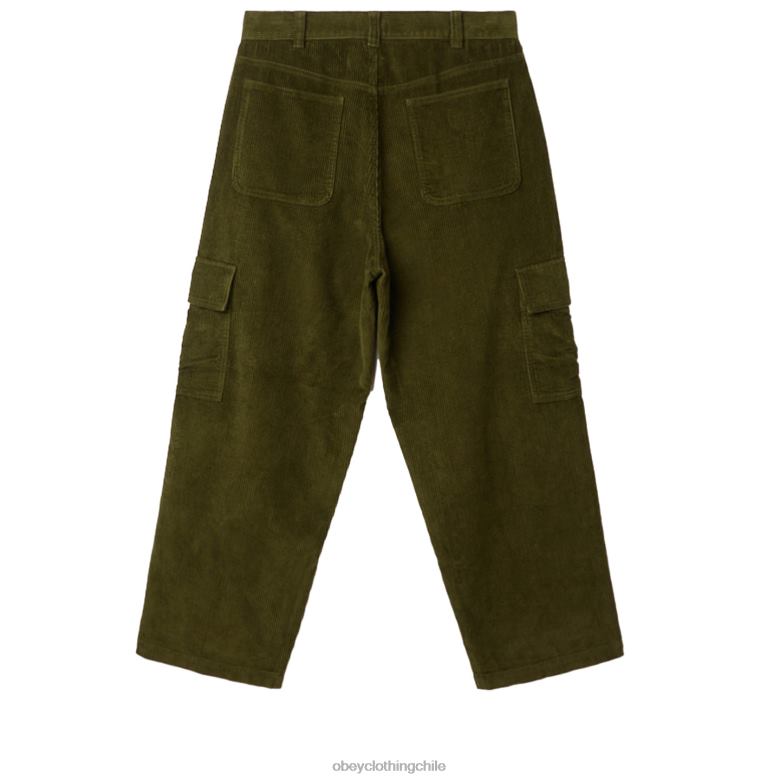 ropa 40VX912 hombres pantalones cargo bigwig baggy de pana OBEY ejército