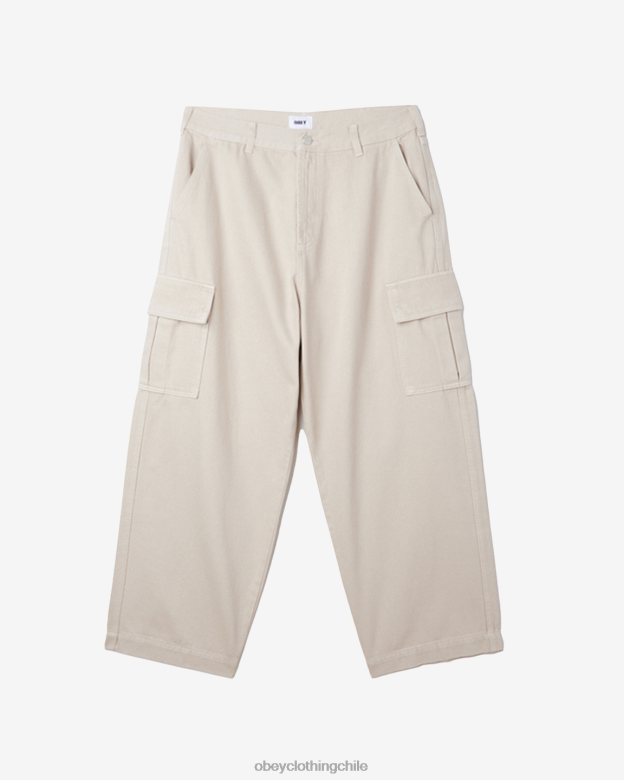 ropa 40VX915 hombres pantalones cargo de mezclilla bigwig OBEY arcilla