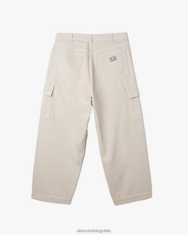 ropa 40VX915 hombres pantalones cargo de mezclilla bigwig OBEY arcilla
