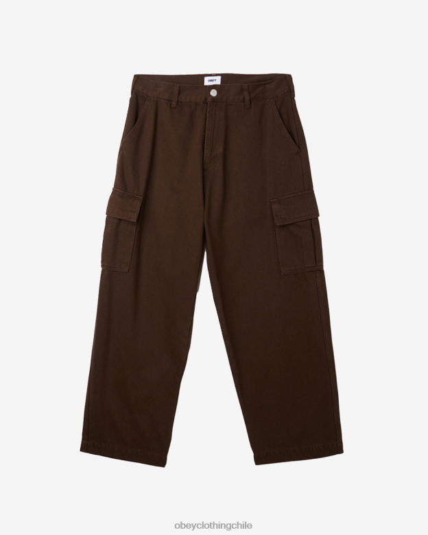 ropa 40VX916 hombres pantalones cargo de mezclilla bigwig OBEY java marrón