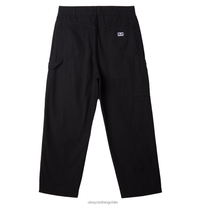 ropa 40VX919 hombres carpintero estampado sarga big timer OBEY negro digital