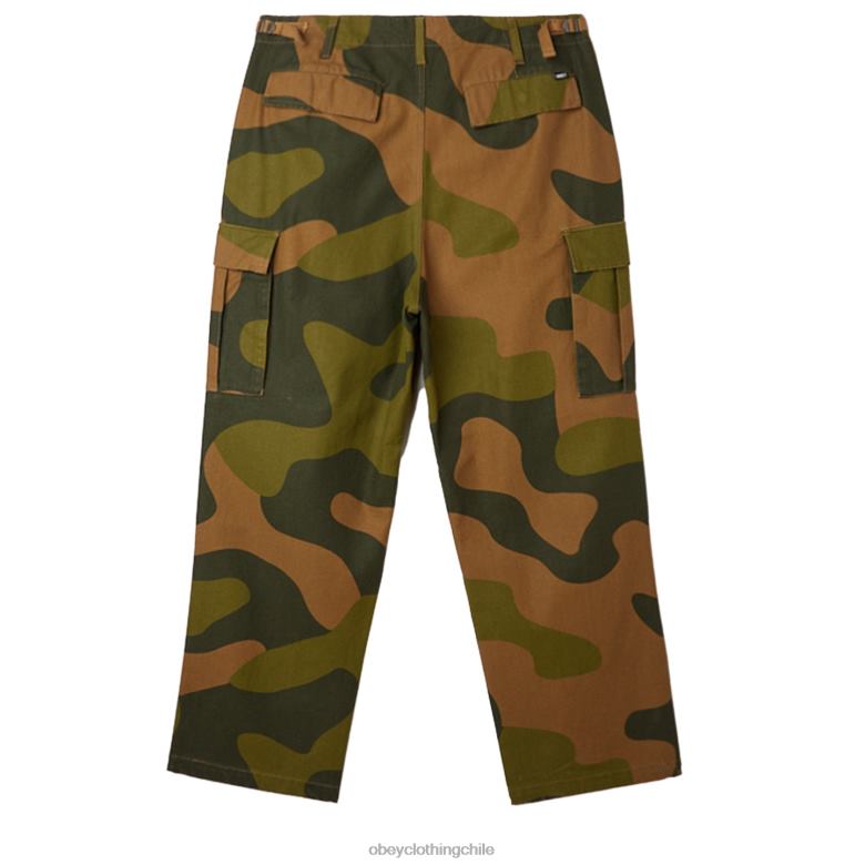 ropa 40VX926 hombres pantalones cargo big timer OBEY camuflaje de gran tamaño