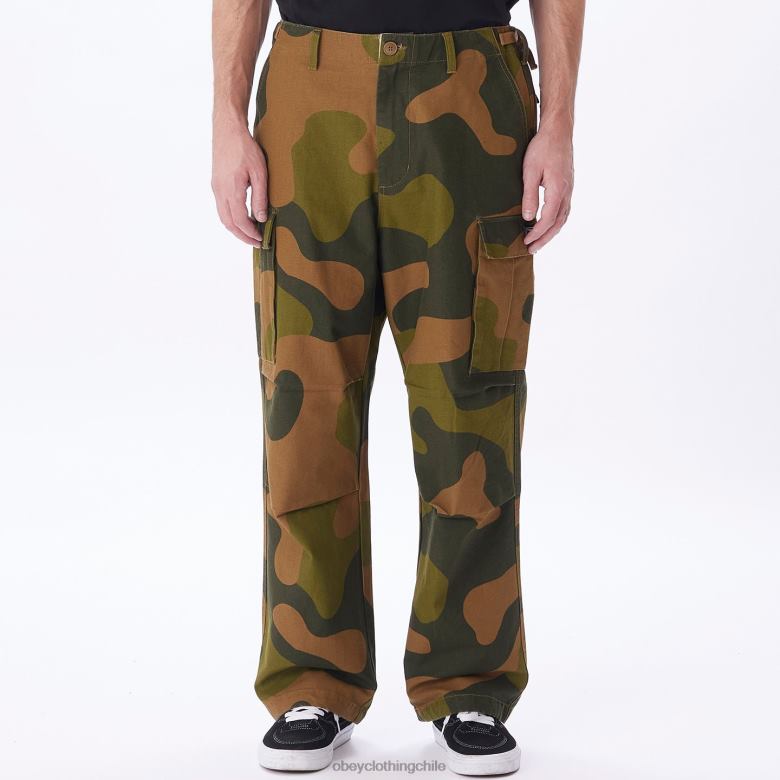 ropa 40VX926 hombres pantalones cargo big timer OBEY camuflaje de gran tamaño