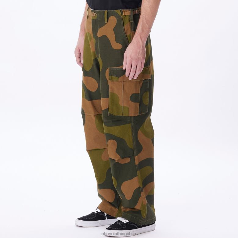 ropa 40VX926 hombres pantalones cargo big timer OBEY camuflaje de gran tamaño