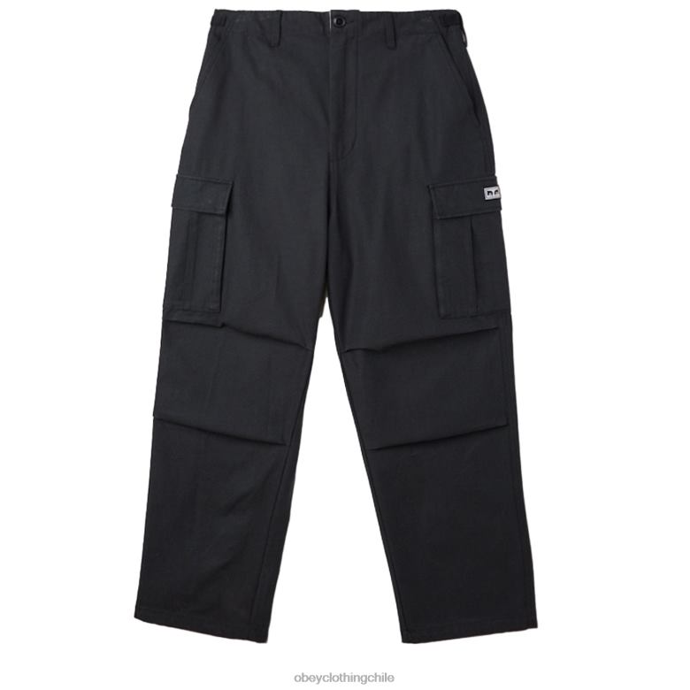 ropa 40VX927 hombres pantalones cargo big timer OBEY negro digital