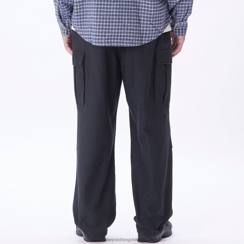 ropa 40VX927 hombres pantalones cargo big timer OBEY negro digital