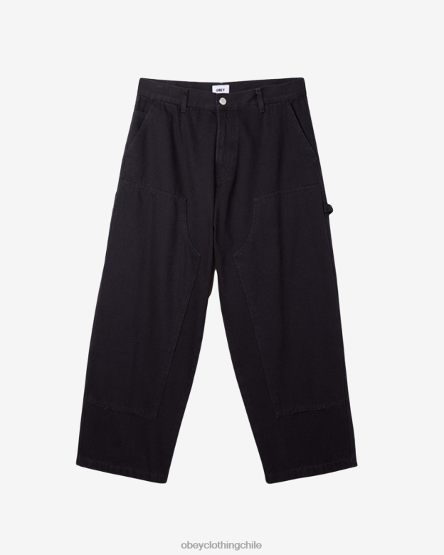 ropa 40VX929 hombres pantalón carpintero denim bigwig OBEY negro digital