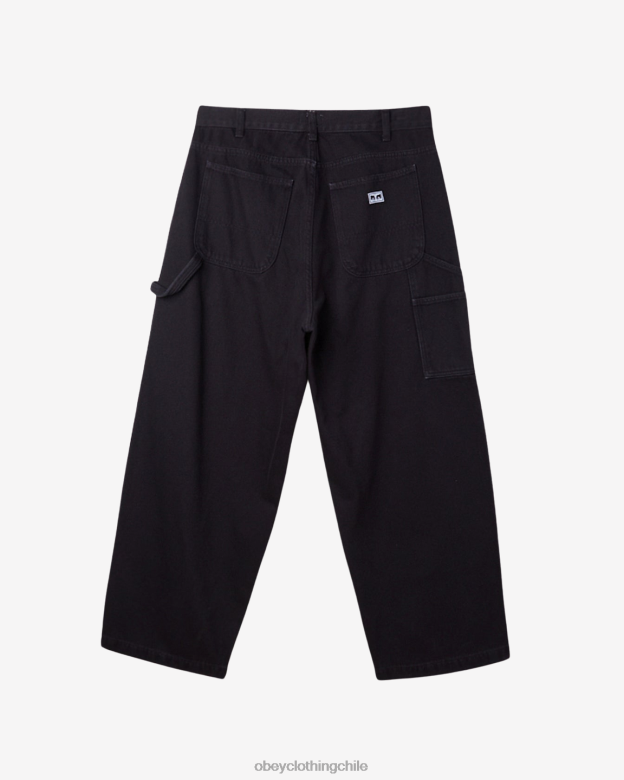 ropa 40VX929 hombres pantalón carpintero denim bigwig OBEY negro digital
