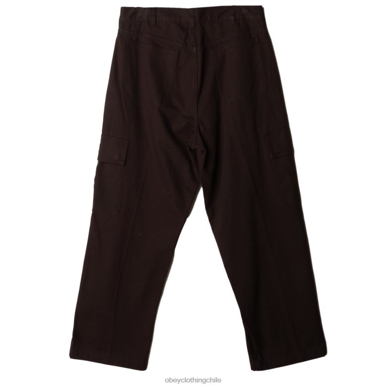 ropa 40VX934 hombres pantalones cargo bigwig baggy de sarga OBEY java marrón