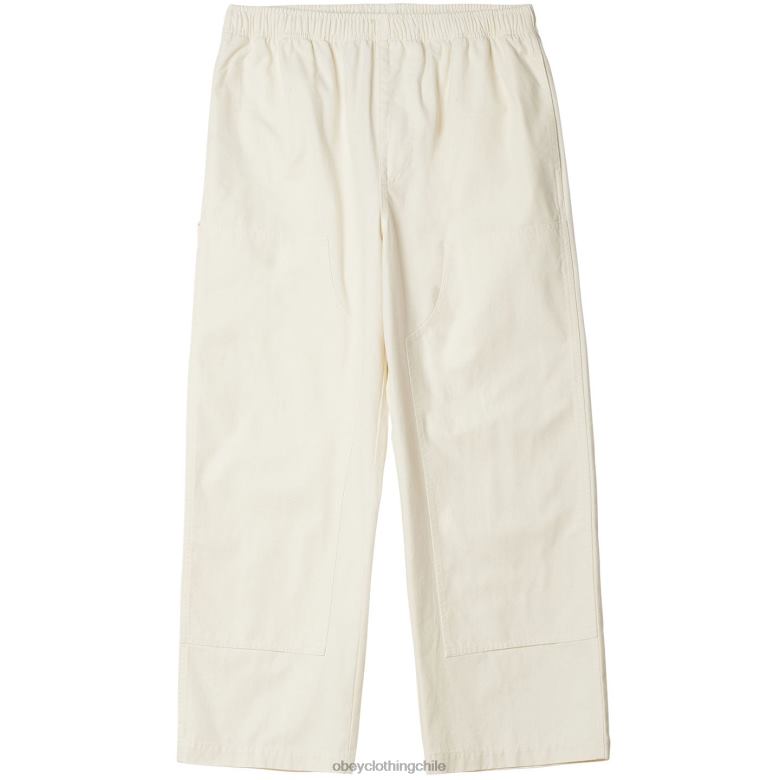 ropa 40VX939 hombres pantalón de lona grande y fácil OBEY sin blanquear