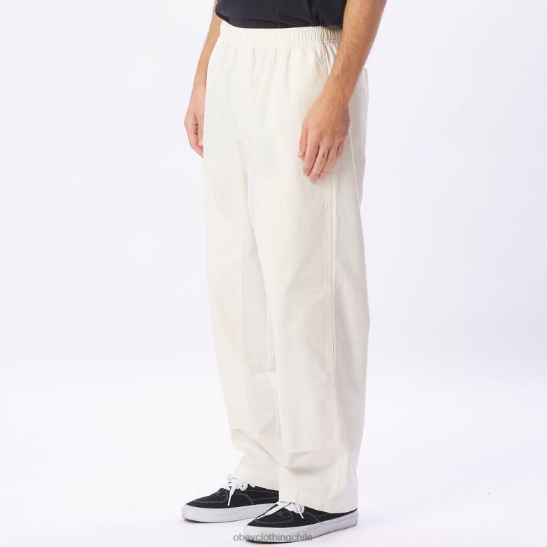 ropa 40VX939 hombres pantalón de lona grande y fácil OBEY sin blanquear