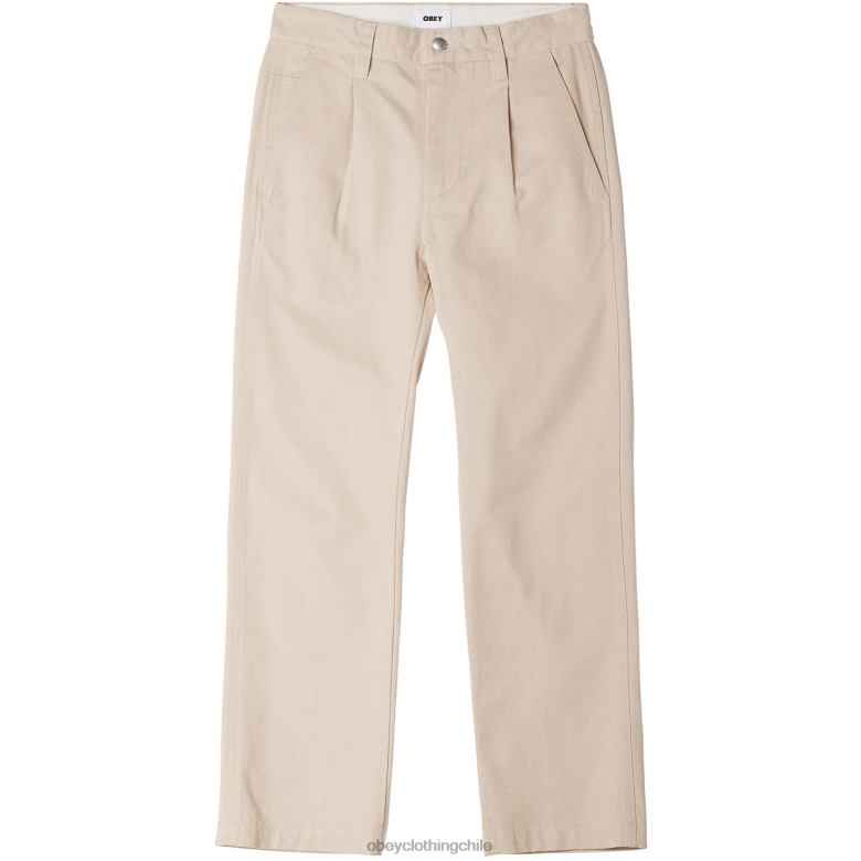 ropa 40VX940 hombres pantalón inmobiliario OBEY arcilla