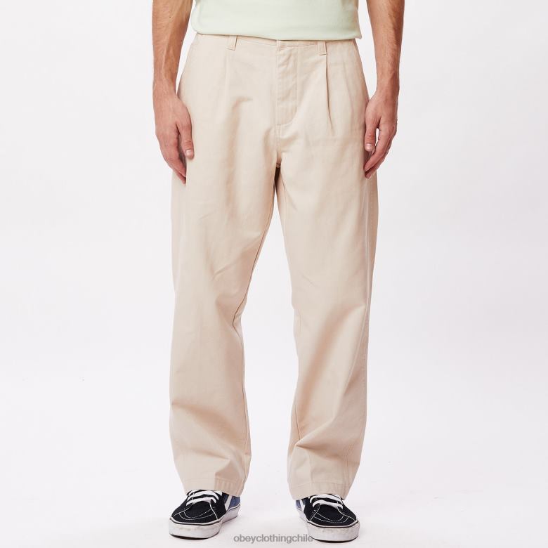 ropa 40VX940 hombres pantalón inmobiliario OBEY arcilla