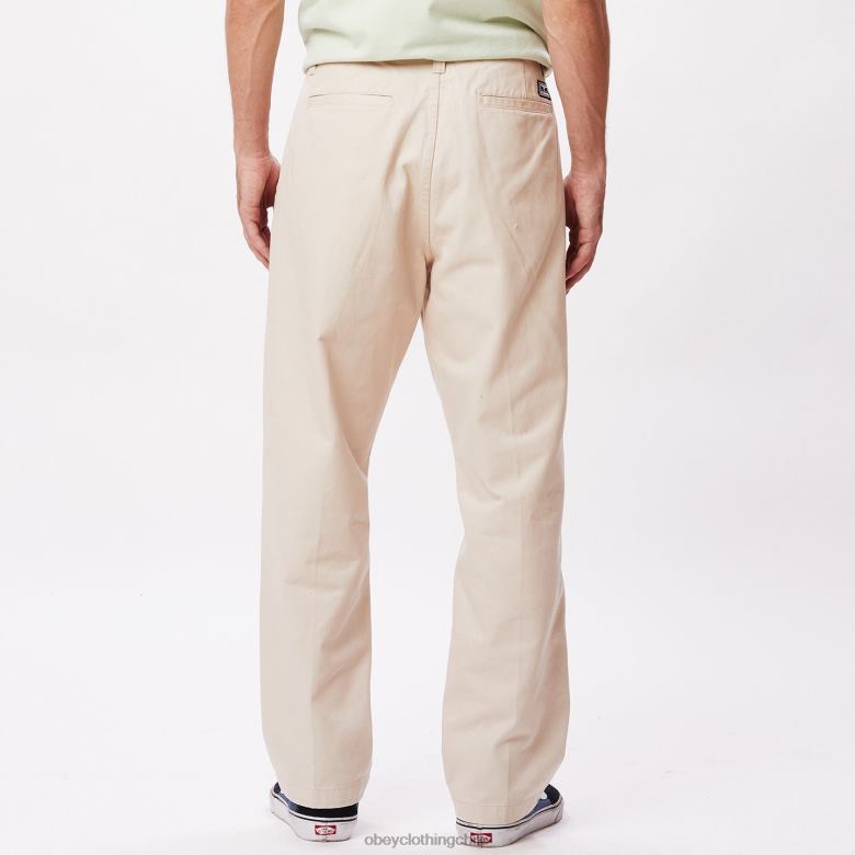 ropa 40VX940 hombres pantalón inmobiliario OBEY arcilla