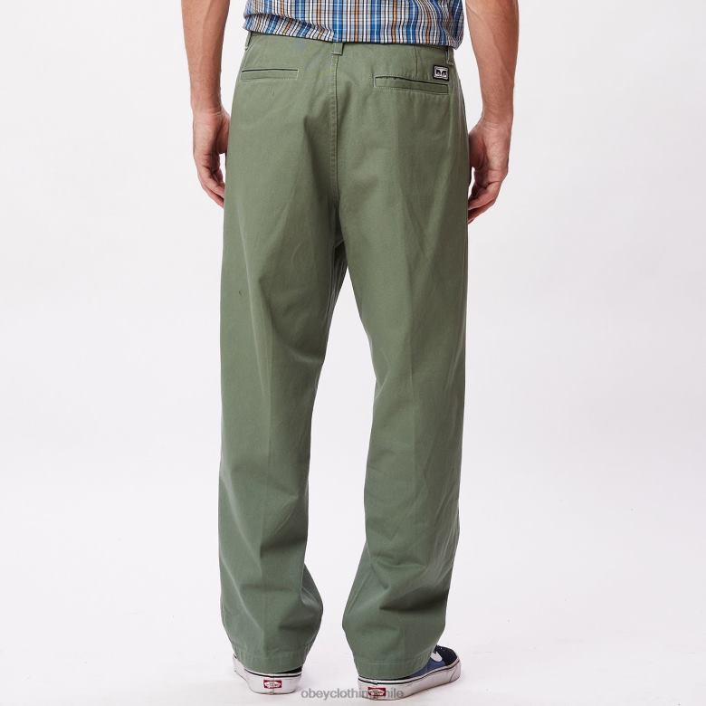 ropa 40VX941 hombres pantalón inmobiliario OBEY ondalita