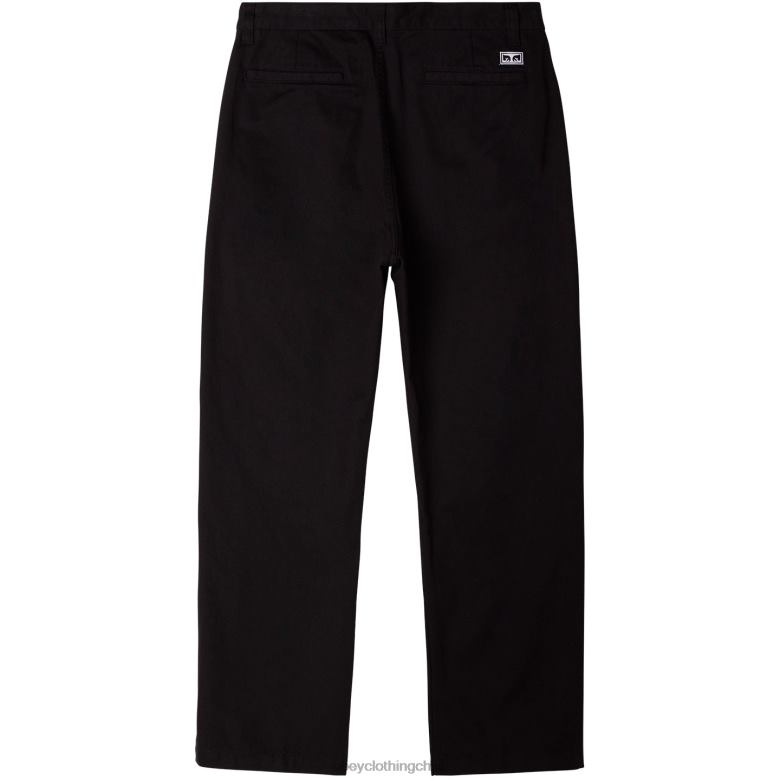 ropa 40VX942 hombres pantalón inmobiliario OBEY negro