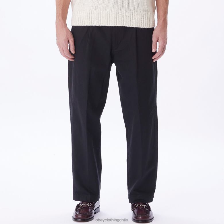 ropa 40VX942 hombres pantalón inmobiliario OBEY negro