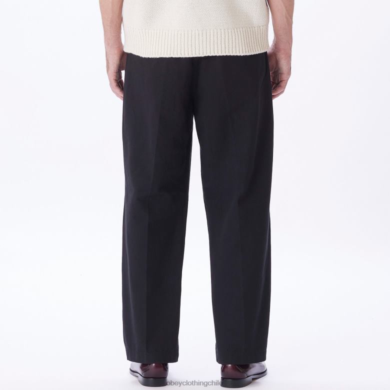 ropa 40VX942 hombres pantalón inmobiliario OBEY negro