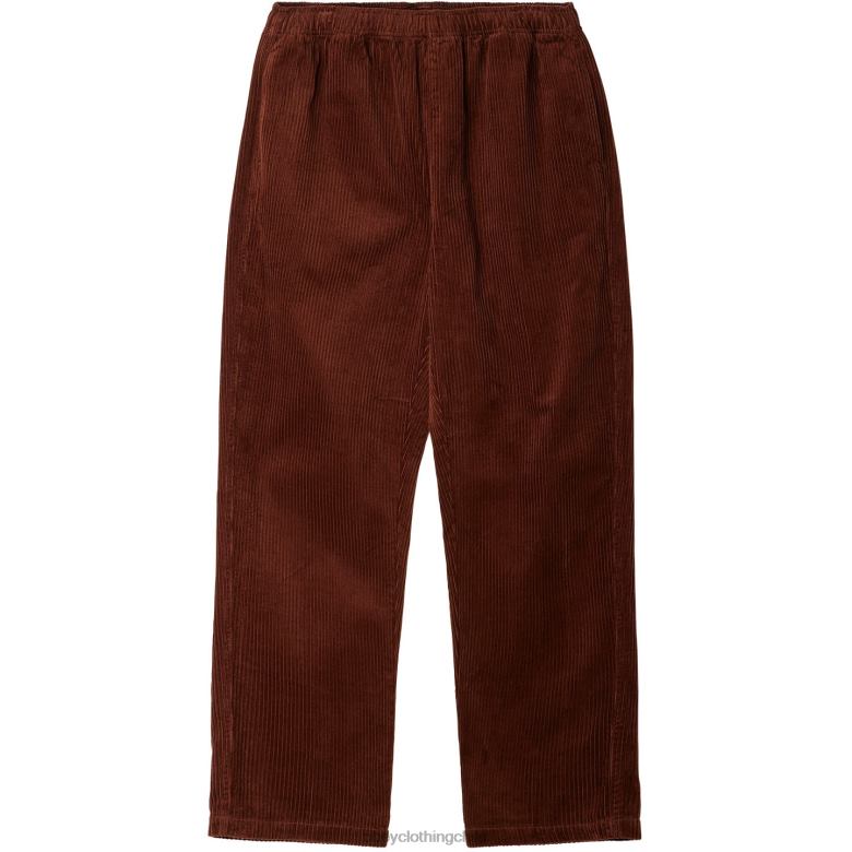 ropa 40VX947 hombres pantalón de pana fácil OBEY sepia