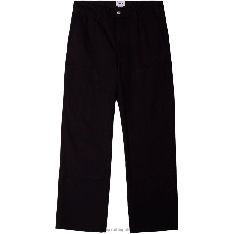 ropa 40VX948 hombres pantalón tornero OBEY negro