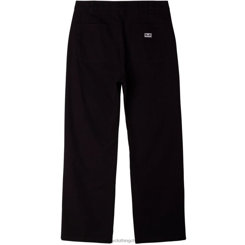 ropa 40VX948 hombres pantalón tornero OBEY negro