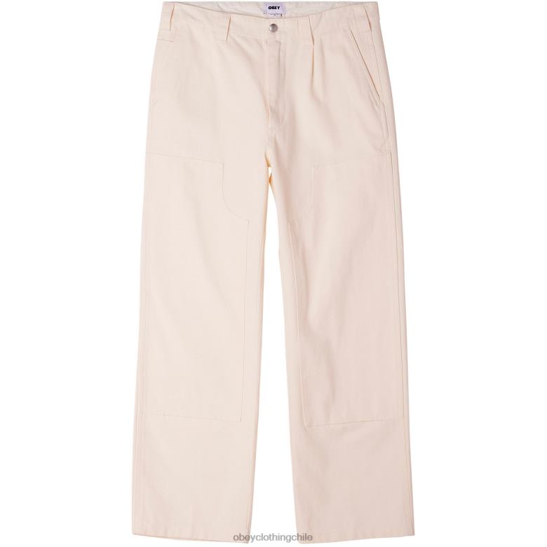 ropa 40VX949 hombres pantalón tornero OBEY sin blanquear