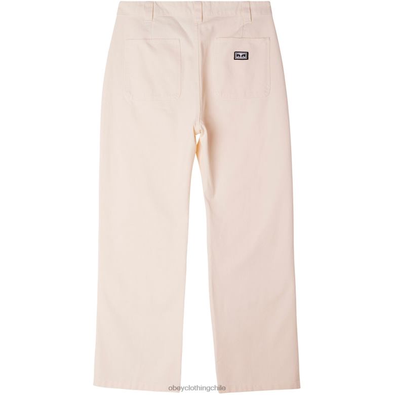ropa 40VX949 hombres pantalón tornero OBEY sin blanquear