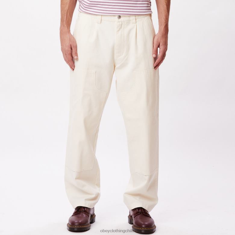 ropa 40VX949 hombres pantalón tornero OBEY sin blanquear