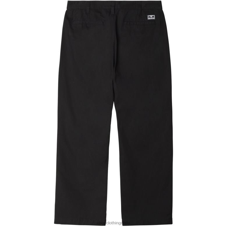 ropa 40VX950 hombres pantalón con bordado estate OBEY negro