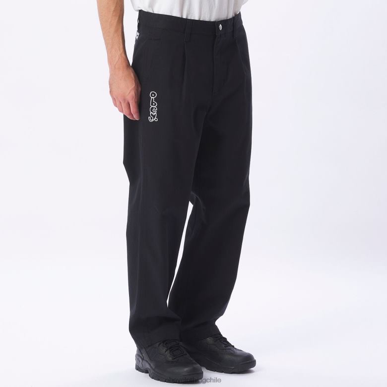 ropa 40VX950 hombres pantalón con bordado estate OBEY negro
