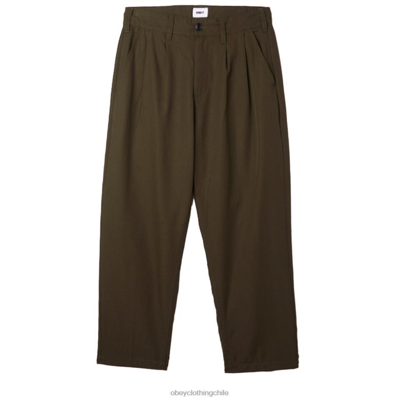 ropa 40VX957 hombres pantalón plisado fubar OBEY colofonia