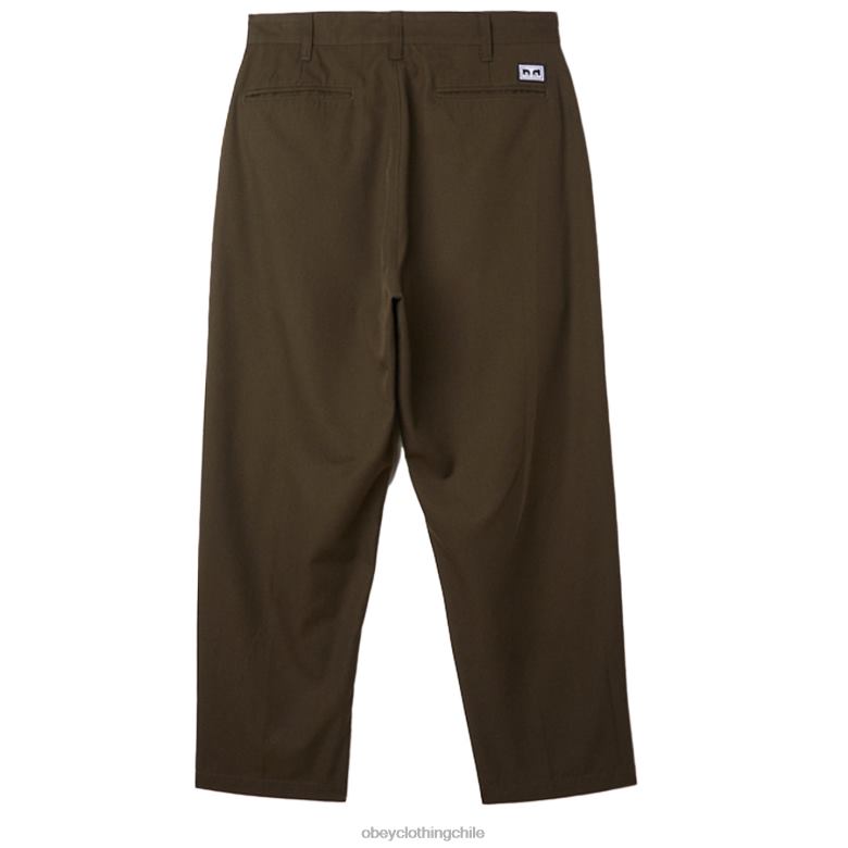 ropa 40VX957 hombres pantalón plisado fubar OBEY colofonia