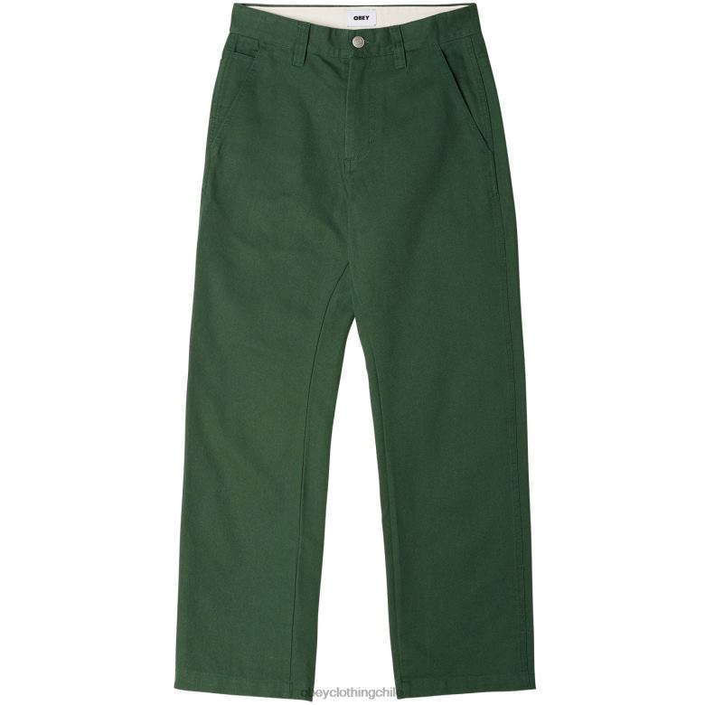 ropa 40VX958 hombres pantalón de carpintero de trabajo duro OBEY cedro oscuro