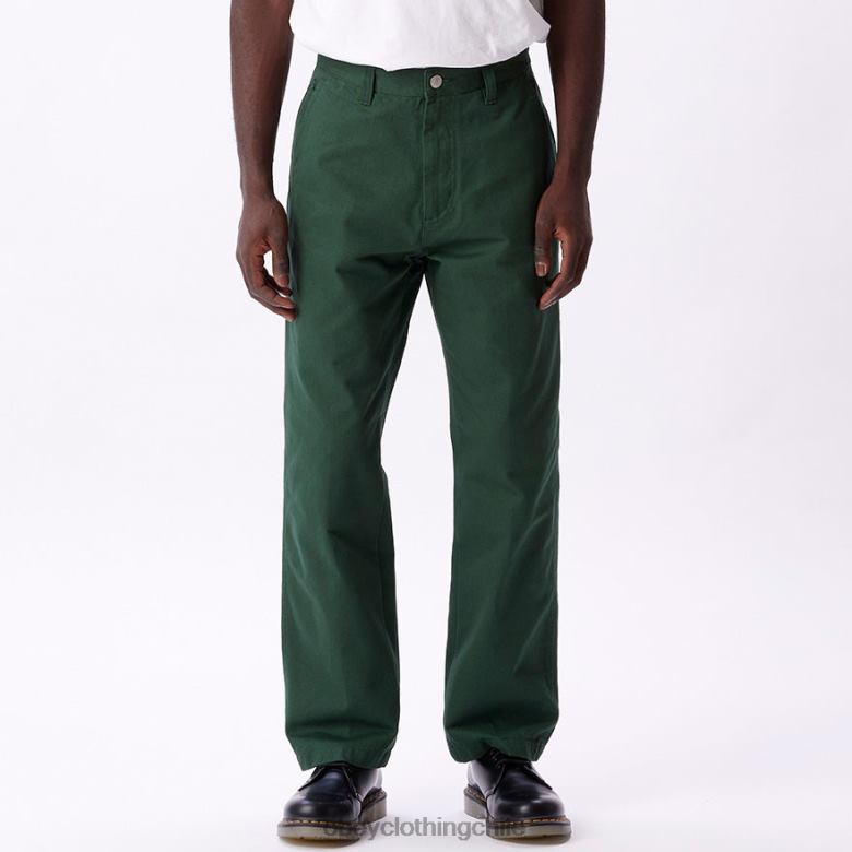 ropa 40VX958 hombres pantalón de carpintero de trabajo duro OBEY cedro oscuro