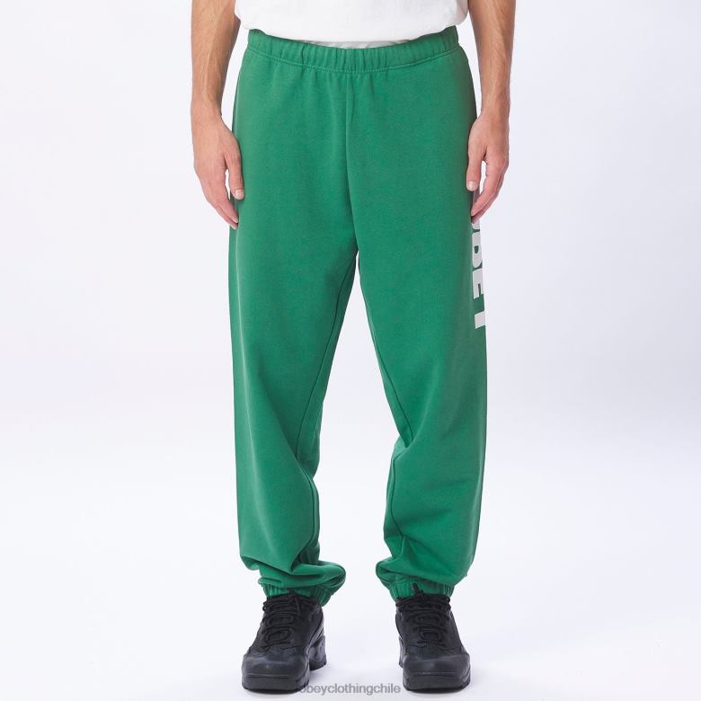ropa 40VX967 hombres pantalón deportivo atrevido OBEY hoja de palma