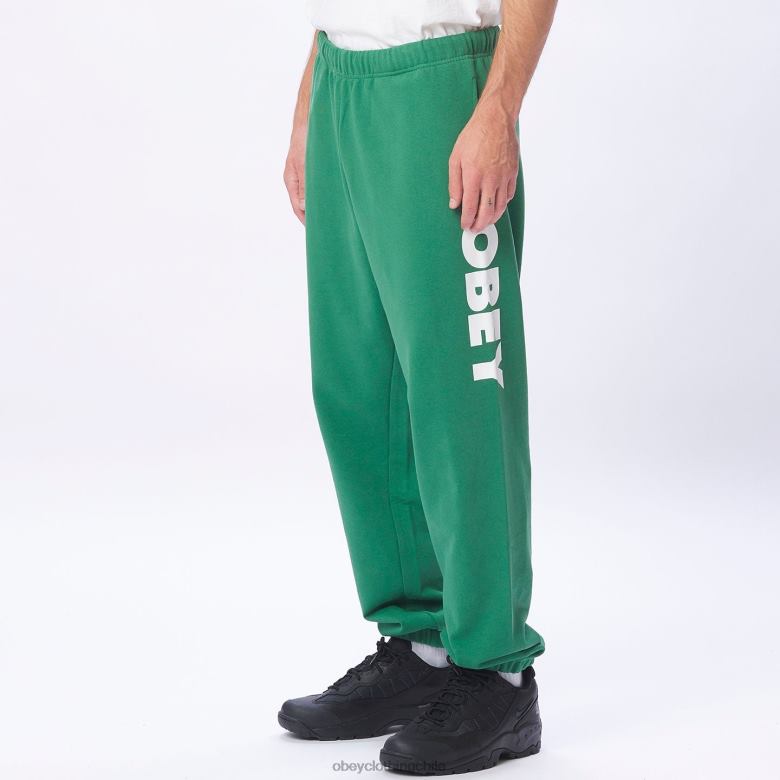 ropa 40VX967 hombres pantalón deportivo atrevido OBEY hoja de palma