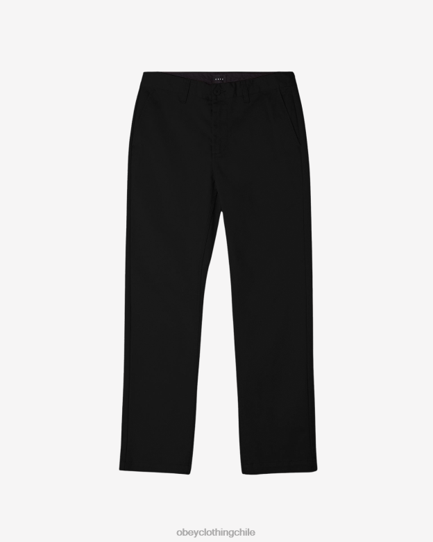 ropa 40VX973 hombres pantalón rezagado OBEY negro