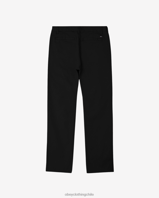 ropa 40VX973 hombres pantalón rezagado OBEY negro