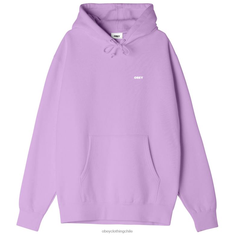 ropa 40VX1005 hombres capucha audaz y pesada OBEY lavanda digital