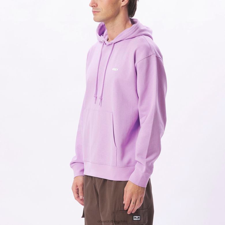ropa 40VX1005 hombres capucha audaz y pesada OBEY lavanda digital