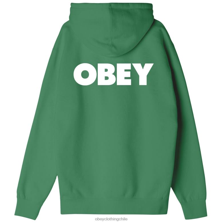 ropa 40VX1006 hombres capucha audaz y pesada OBEY hoja de palma