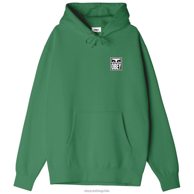 ropa 40VX1006 hombres capucha audaz y pesada OBEY hoja de palma
