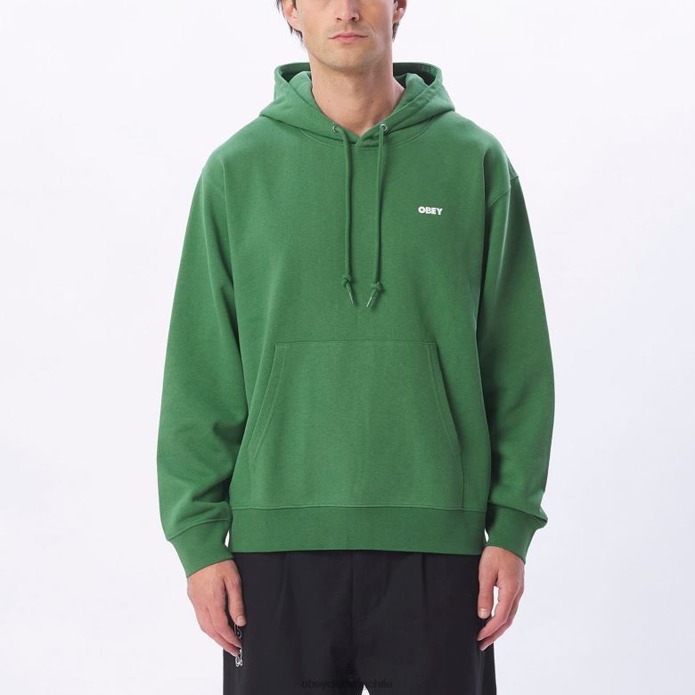 ropa 40VX1006 hombres capucha audaz y pesada OBEY hoja de palma