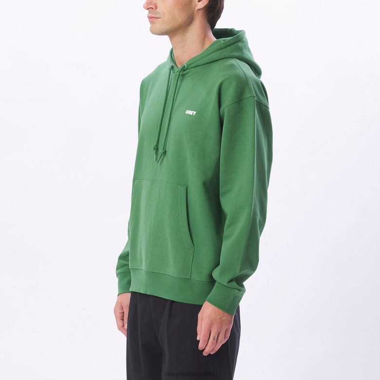 ropa 40VX1006 hombres capucha audaz y pesada OBEY hoja de palma