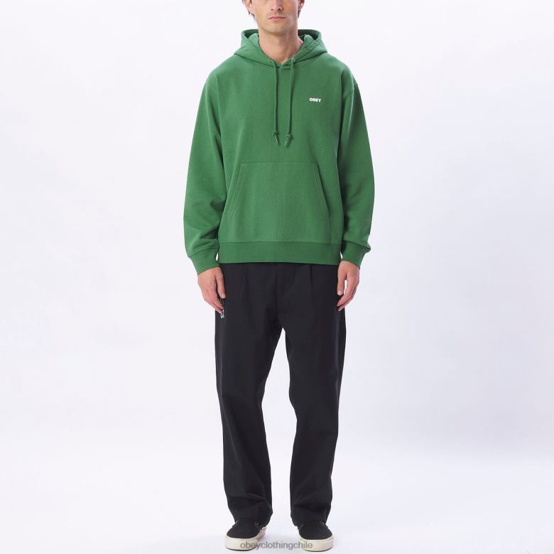ropa 40VX1006 hombres capucha audaz y pesada OBEY hoja de palma